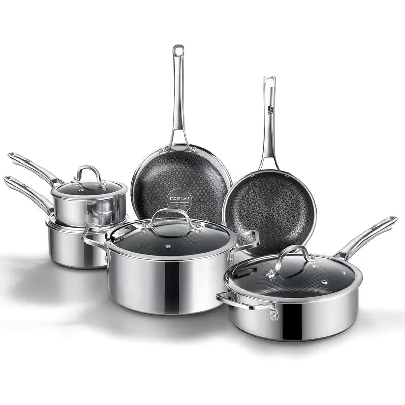 Hybrid Nonstick Stainless Steel Cookware Sets
