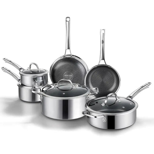 Hybrid Nonstick Stainless Steel Cookware Sets