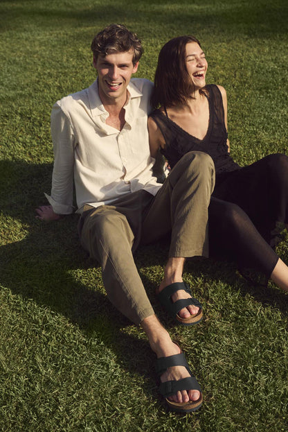 Two-Strap Recovery Slide Sandals