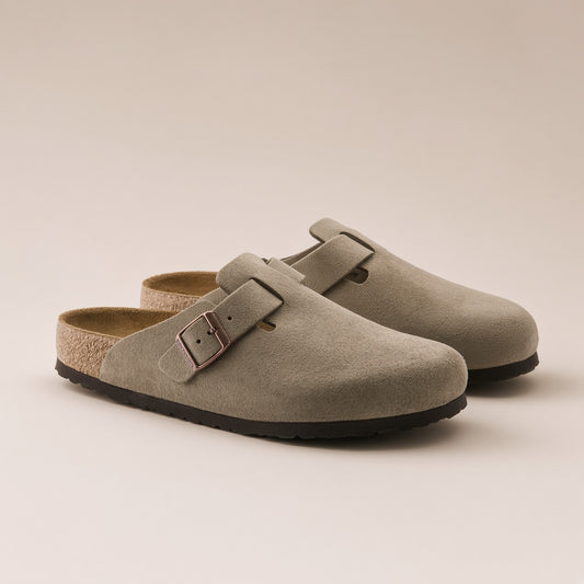 Boston Soft Footbed Suede Clogs